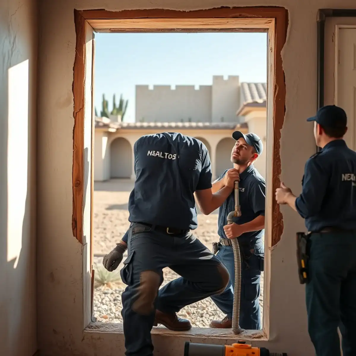 Plumber replacing aging supply piping in a mid-century home in Casa Grande, Arizona