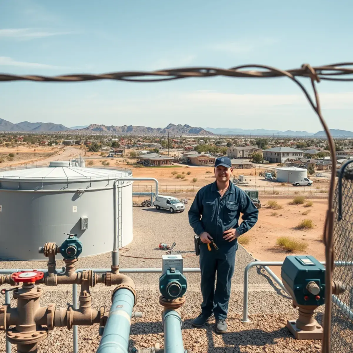 Water treatment infrastructure serving the San Tan Valley area of Pinal County, Arizona